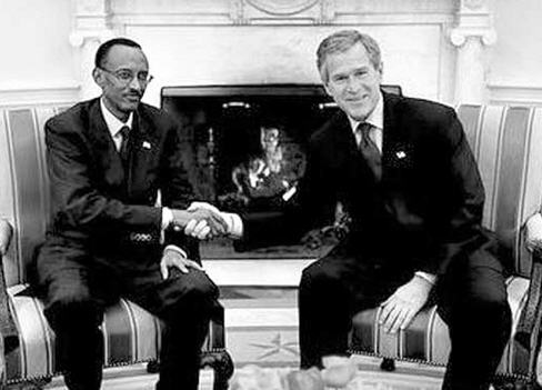 Kagame and Bush
