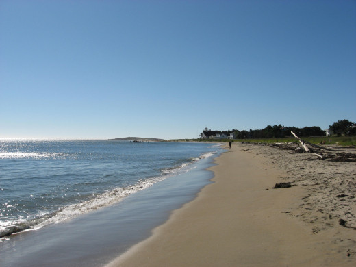 The ever changing beach of Popham Beach by Fort Popham