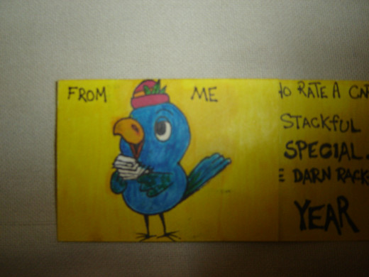 Hand drawing card