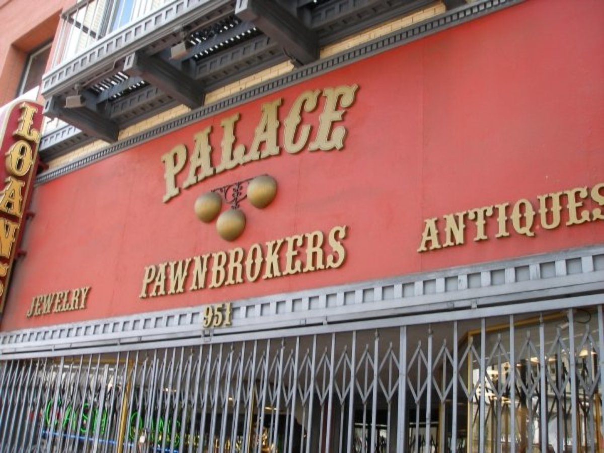 Palace Pawnbrokers-one of 3 sites where Wyatt Earp ran gambling parlors from 1885 to 1887 (after leaving Tombstone)