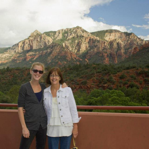 This photo was taken in Sedona, AZ - a quaint town about 2.5 hours away from the Grand Canyon South Rim visitor center. It is home to the famous "Red Rocks" and is well worth a day trip while visitng the South Rim.