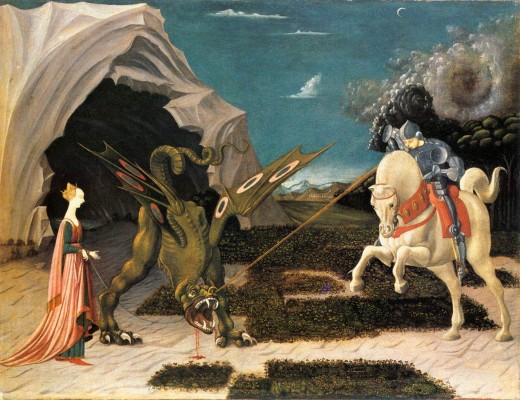 St. Georgea and the dragon