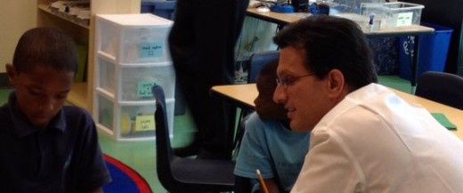 Eric Cantor (R-VA) visiting a charter school in Washington