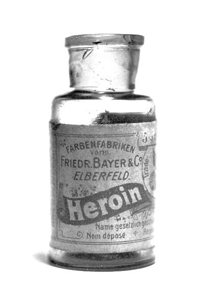 Bayer's heroin bottle.