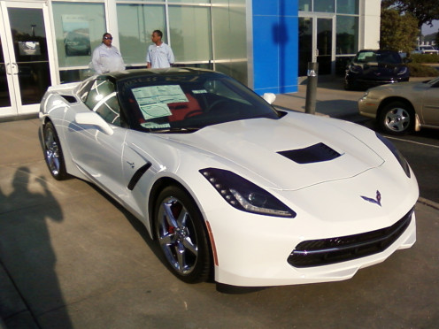 A  2014 Corvette Stingray priced at $63,000 might look good in white, but it's certainly not all that colorful. 