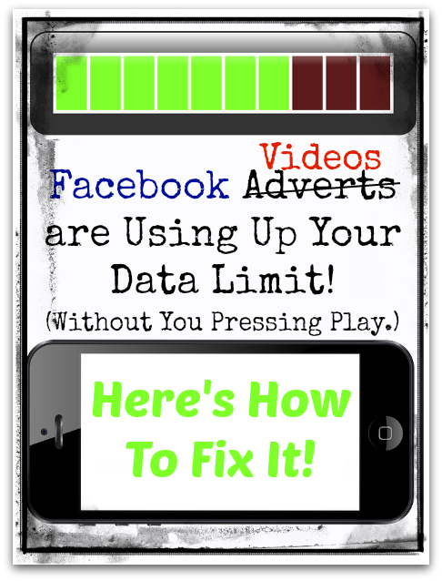 Facebook Videos Are Crunching Through Your Data, Even if You're Not Watching Them! Here's How To Turn Them Off!