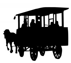 A carriage similar to the "school coaches" of the story...