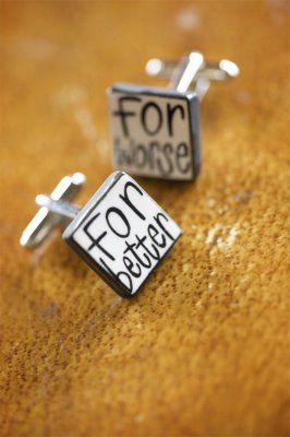 Cuff Links to Remind You of Those Wedding Vows!