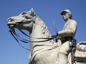 Statue of a Civil War Soldier at Gettysburg