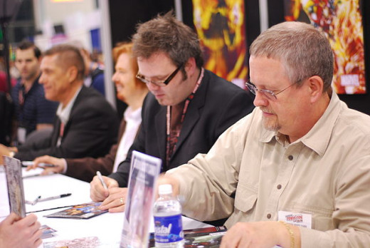 Writers, of all stripes, spend a lot of time signing books at conferences