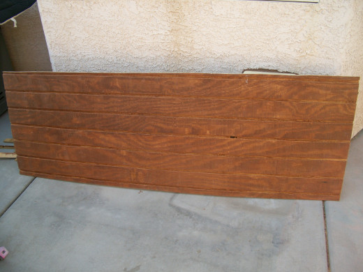 The last piece of siding was set aside for the front because there is a defect that I intended to cut away for the doggie door.