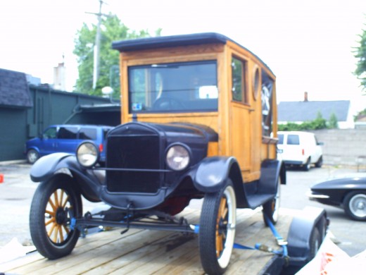 Although many car shows feature classics from the 50's and 60's, an antique will always draw attention.