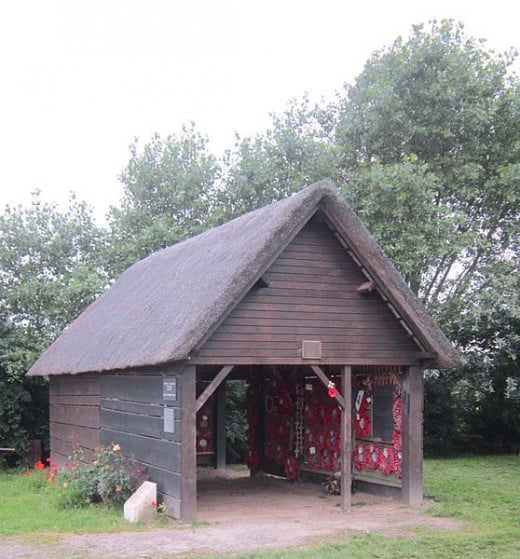 This is the rebuilt cow shed at Wormhout, that now acts as a memorial to the massacre that occurred over seventy years ago.