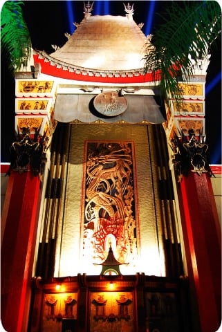 Exceptional replica on Mann's Chinese Theater plays host to the Great Movie Ride attraction.