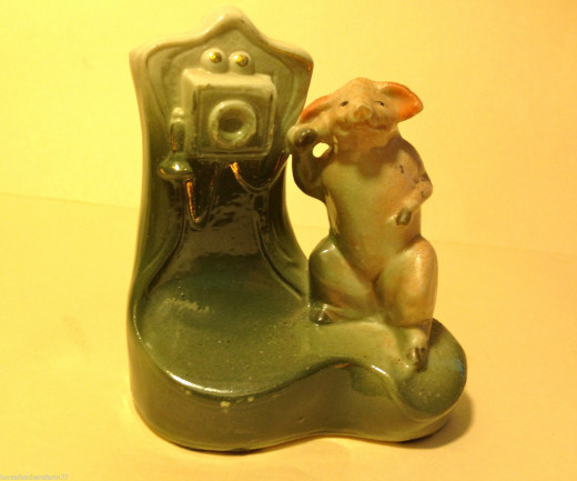This rare telephone figural recently sold on ebay for $35.
