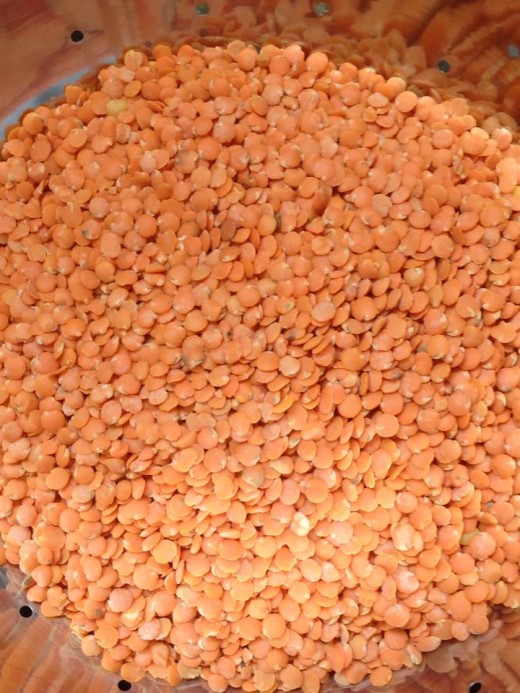 Red Lentils are small and cook very quickly.