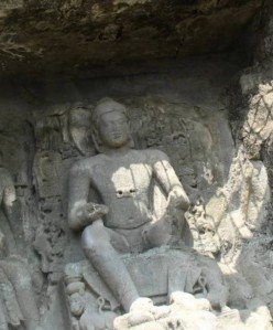 Aurangabad Caves -Buddha Sculpture 