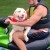 A Labrador Retriever shown with his owner on a PWC Yellow Labrador with a pink nose. A Labrador Retriever shown with his owner on a PWC Yellow Labrador with a pink nose.