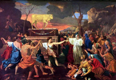Israelites worshiping the Golden Calf