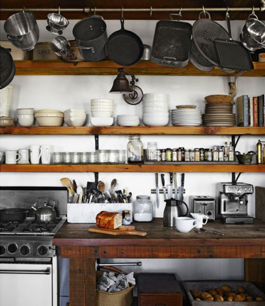 Rustic open kitchen