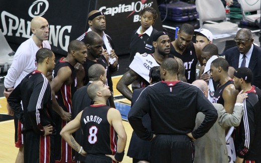 Another member of the Miami Heat lost his dentures in the huddle.