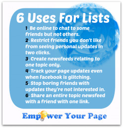 6 Great Uses For Facebook Friends & Interest Lists