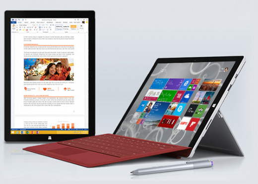 The Surface Pro 3: A tablet and laptop in one.