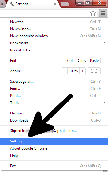 Chrome's Settings