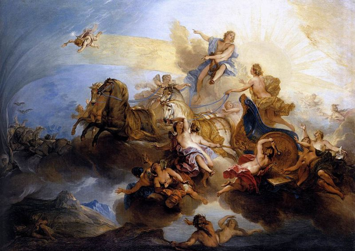 Phaeton on Apollo's sun chariot