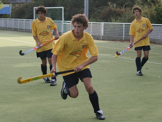 Sport: important to encourage participation, and besides, few people are going to mess with you if you're carrying a big hockey stick.