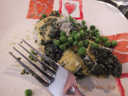 I got all wrapped up in the eating and almost forgot to take the money shot!! 