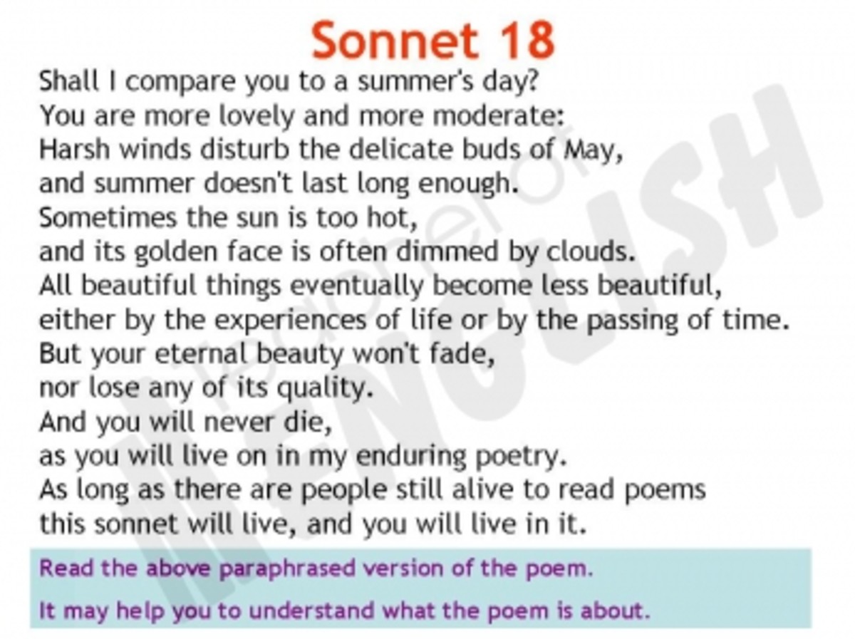 Rules For Writing A Sonnet