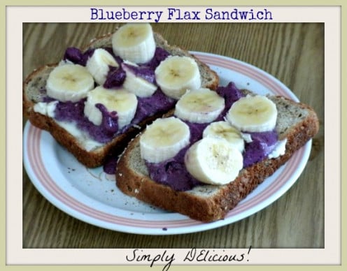 This blueberry-flax sandwich could be the healthiest sandwich you ever have.