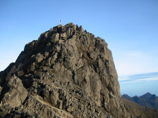 Granite peak of Mt Wilhem