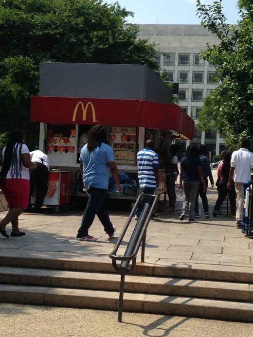 THE FIRST McDONALDS ON WHEELS I EVER SAW, NEXT TO THE AIR and SPACE MUSEUM