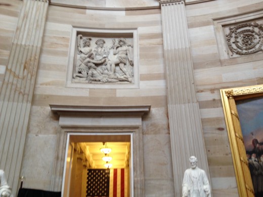 INSIDE THE CAPITAL UNDER THE ROTUNDA