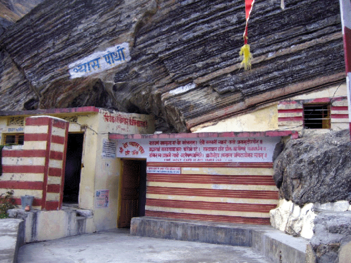 Vyasa gufa(cave) in Manegaon near Badrinath.