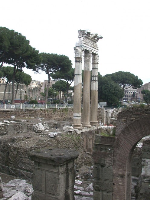 Ruins of the Temple of Venus at the Forum of Caesar