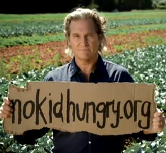 Jeff Bridges, National Spokesperson for the No Kid Hungry Campaign. For the last 30 years he has been a leading anti-hunger activist and advocate for children.
