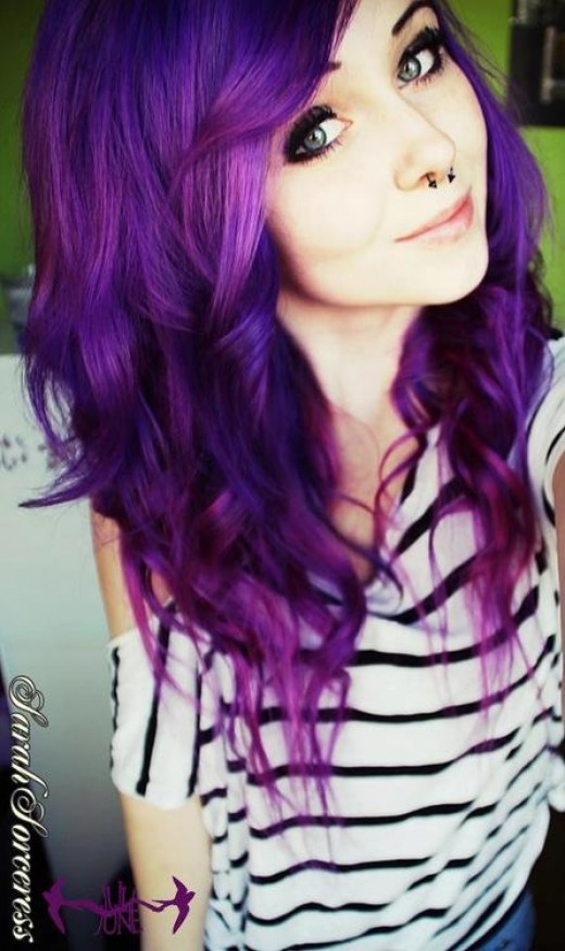 How To Dye Hair Crazy Colors Bellatory Purple Haze