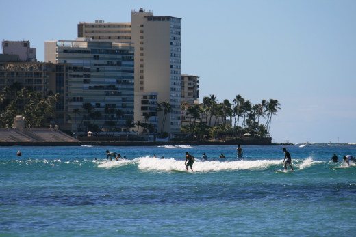 Waikiki early day surfers