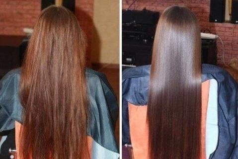Coconut Oil for hair before and after pic