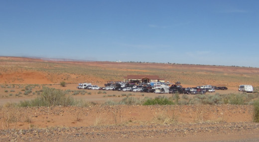 View of Lower Antelope Canyon park
