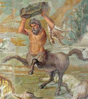Centaurs, Roman mosaic from the Palace of Hadrian C2nd A.D., Altes Museum, Berlin