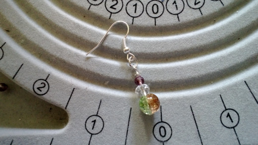 A completed earring
