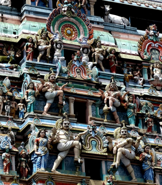 Intricate work in the Gopuram