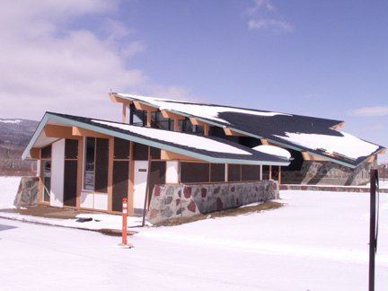 St Mary Visitor Center entrance starion, Glacier National Park, Montana