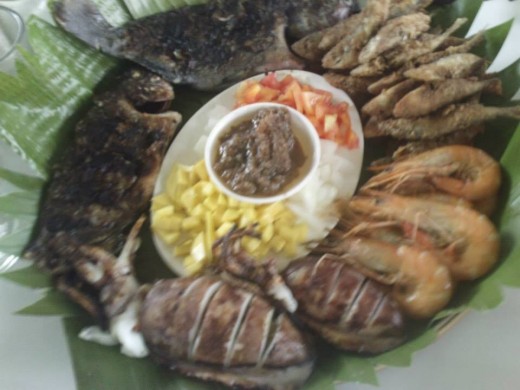 Mixed Grilled Seafoods