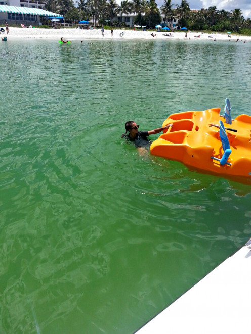 Headed to shore