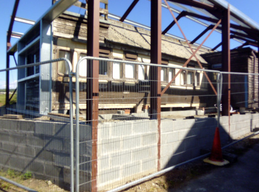 Another of her carriages in the process of being renovated.